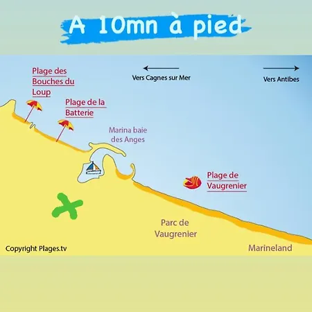 2 Pieces Rez-de-jardin Dans Maison Avec Piscine *